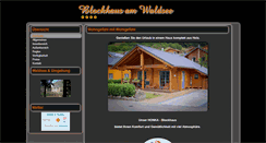 Desktop Screenshot of blockhaus-am-waldsee.de