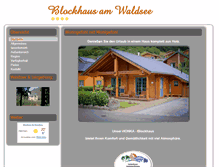 Tablet Screenshot of blockhaus-am-waldsee.de